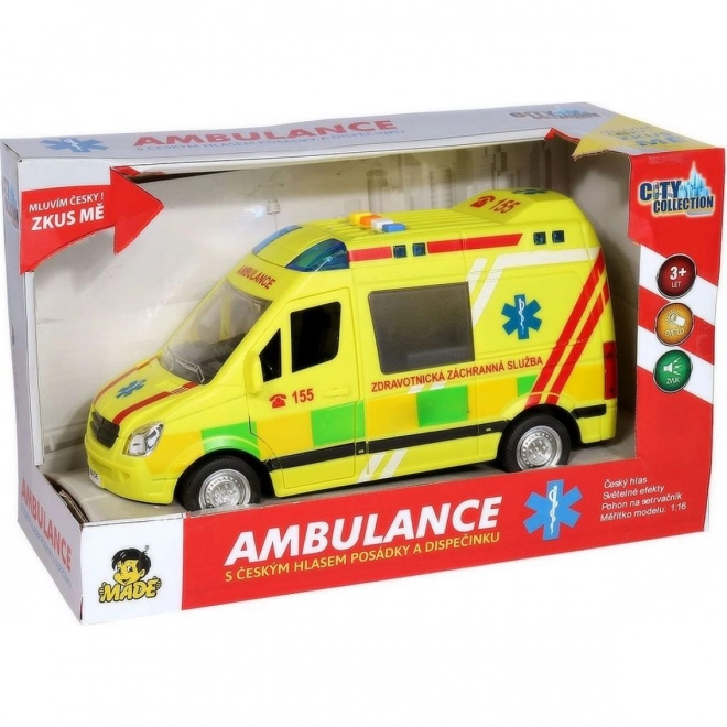 Ambulantna kola na baterije s češkim glasom