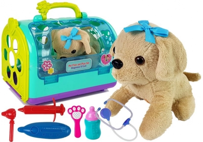 Veterinarski set sa psom i transporterom