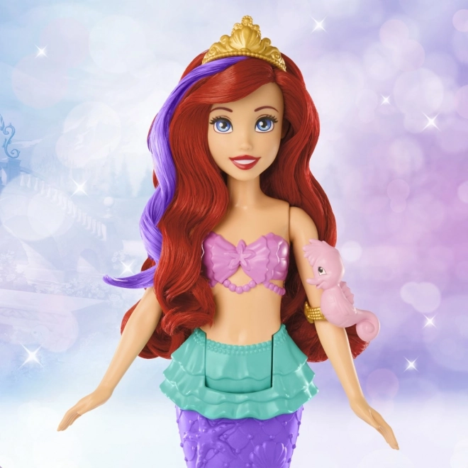 MATTEL Disney Princess lutka Ariel mala sirena pliva, mijenja boju