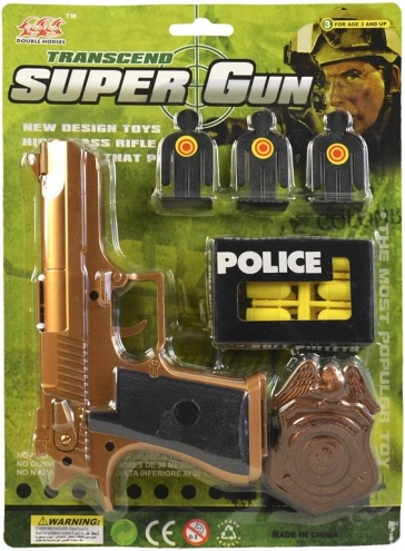 Dječji pištolj s mekim mecima 16 cm