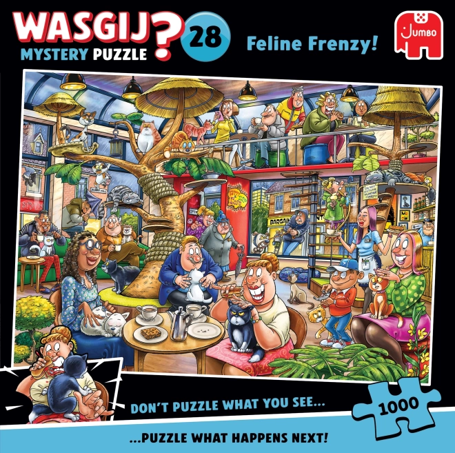 Jumbo Slagalica Wasgij Mystery: Mačje Ludilo 1000 Dijelova