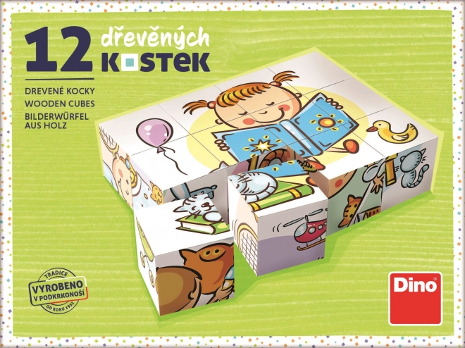 Dino Lijep dan 12 drvenih kockica