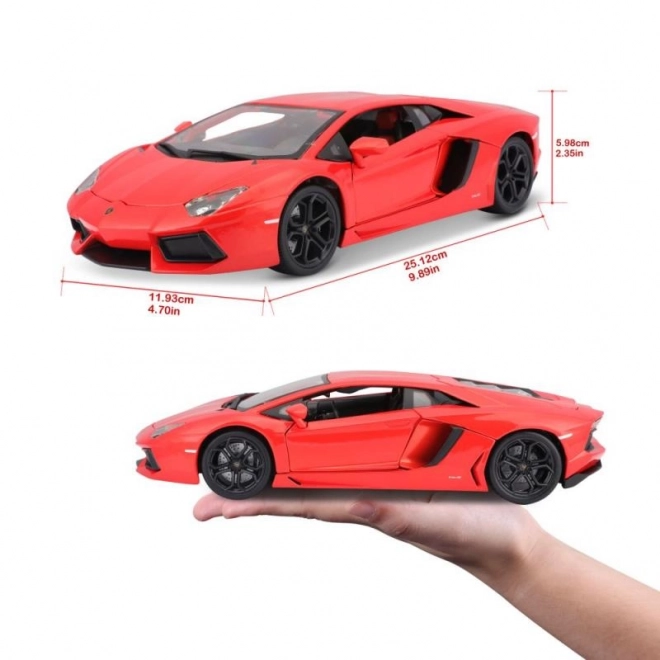 Bburago Lamborghini Aventador 1:18 narančasta 18-11033