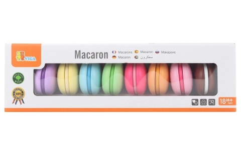 drvene makrone za djecu 8 kom VIGA PolarB