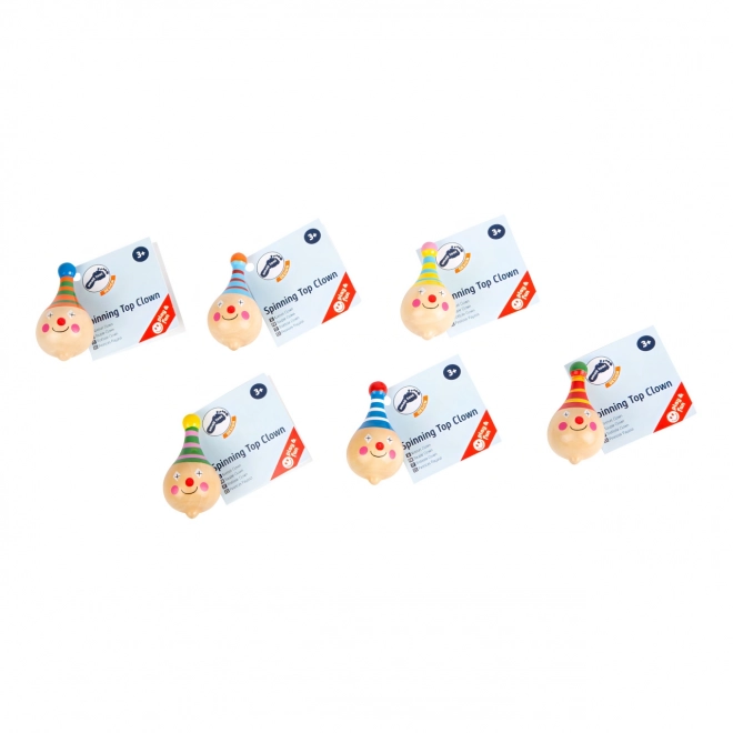 Drvena vrteška Small Foot - klaun