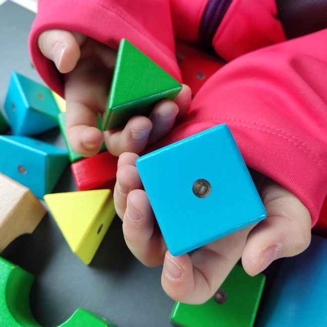 Drvene magnetičke kocke WABI 40 komada