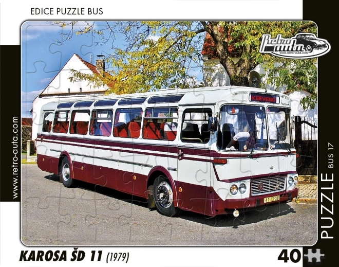 Slagalica Retro-auta Autobus Karosa ŠD 11 40 dijelova