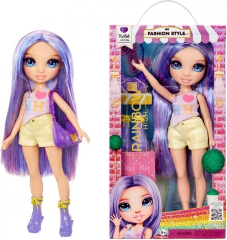 Rainbow High modna lutka Violet – stilska ljubičasta zvijezda