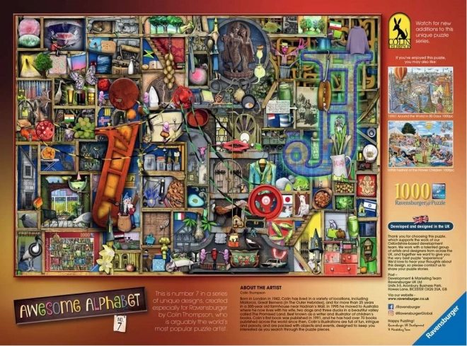 RAVENSBURGER Puzzle Fantastična abeceda - slovo I i J 1000 komada