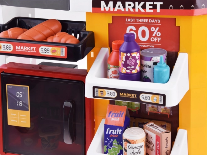 Velika slastičarna supermarketa + dodatna oprema za kolica ZA4638