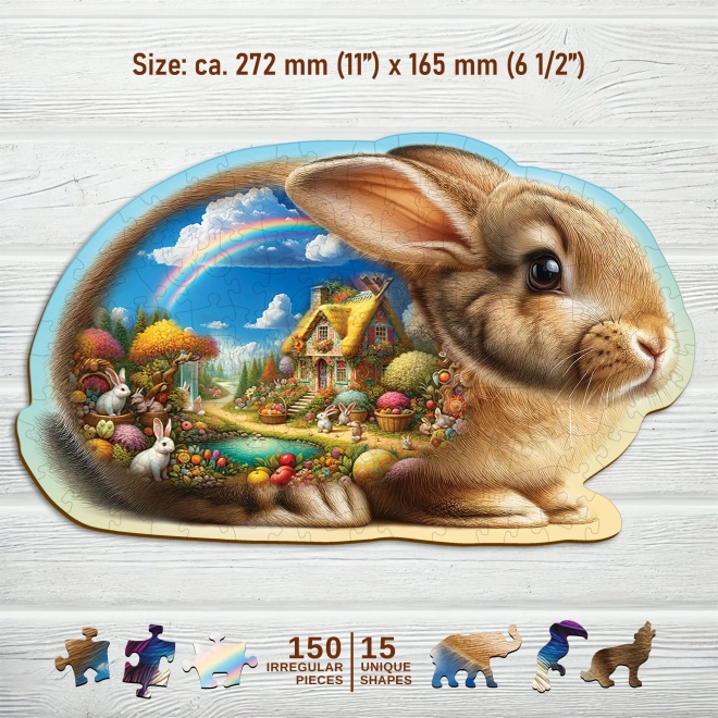 Drvene puzzle Zeko od Wooden City