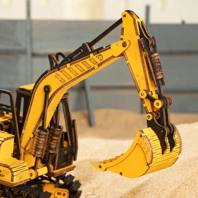 RoboTime drvene 3D puzzle - Bager