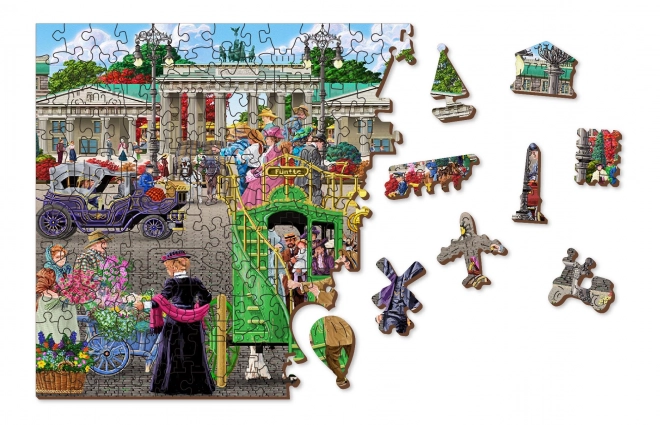 Drvene puzzle s figuricama - Pariški trg u Berlinu