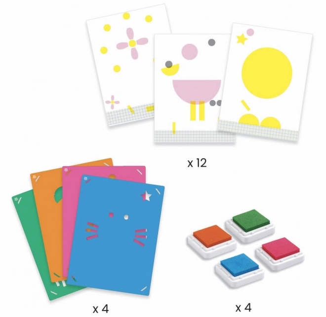 DJECO Kreativni set životinjskih pečata