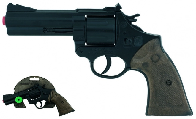 Policijski revolver crni metalni 12 hitaca