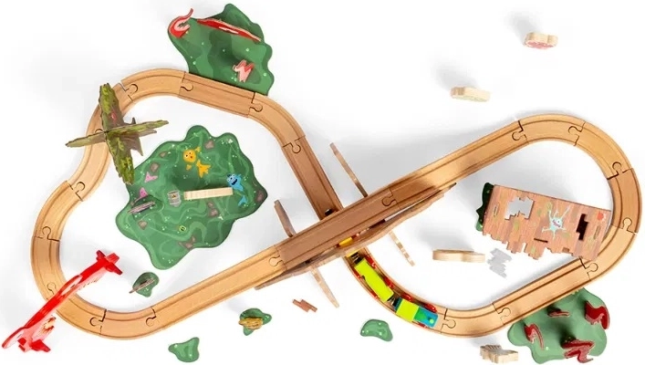 Kompatibilno s većinom drvenih željezničkih pruga