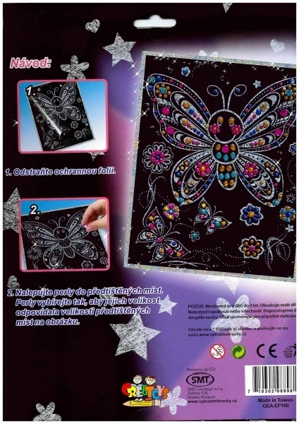 ARTLOVER Slikovnica s perlama Sova 20x25 cm