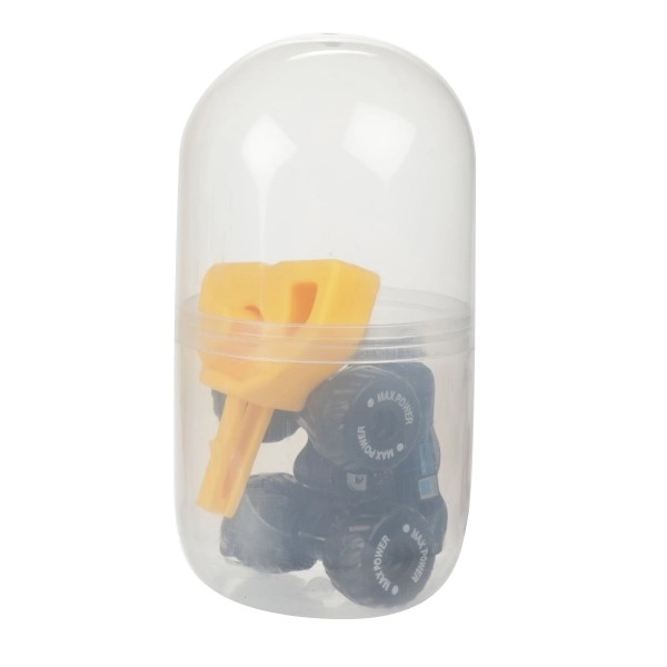 Auto terensko mini sa starterom plast 4cm u plastičnom jajetu 5x10cm 12ks u kutiji