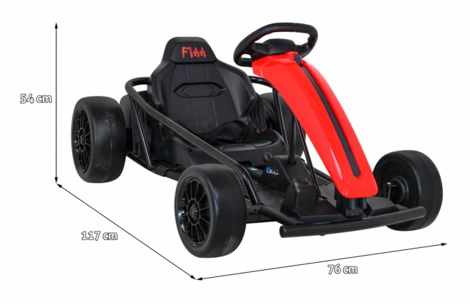Gokart FX1 Drift Master za djecu crveni