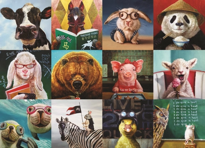 Puzzle Eurographics zabavne životinje 1000 dijelova