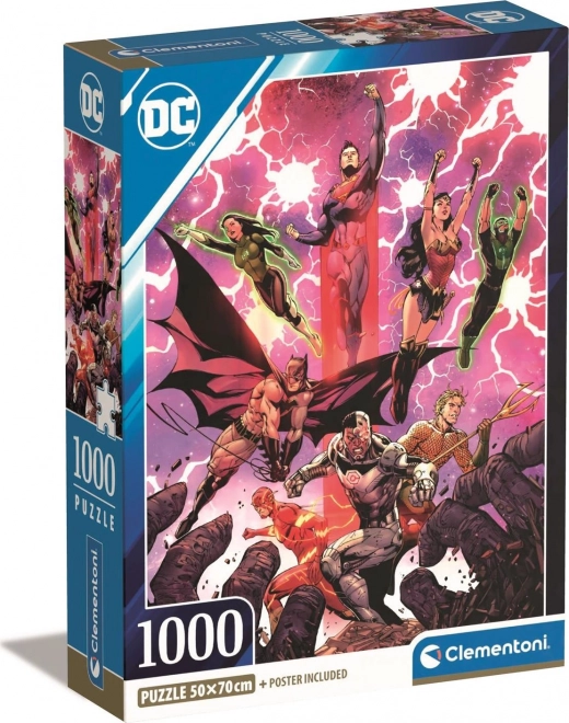 Puzzle 1000 komada Compact DC Comics Liga pravednika (Justice League)