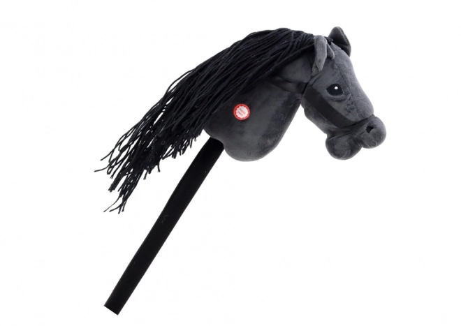 Plišana glava konja na štapu Hobby Horse Longhair Black Sounds