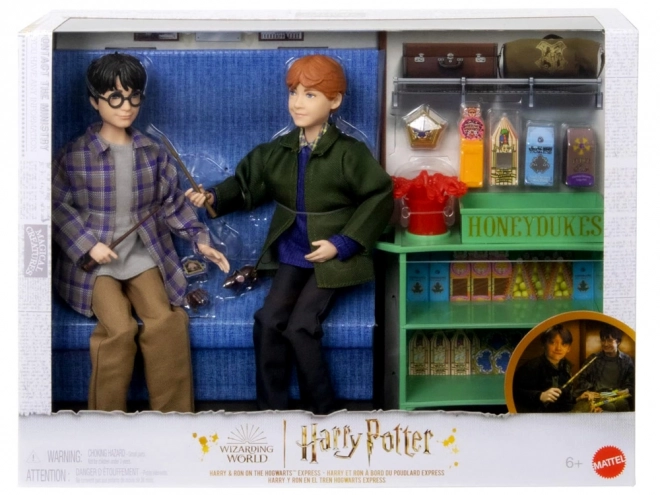 Harry Potter i Ron Weasley u vlaku za Hogwarts - set lutaka