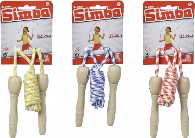 Vijača Simba Be Active s drvenim drškama 230 cm