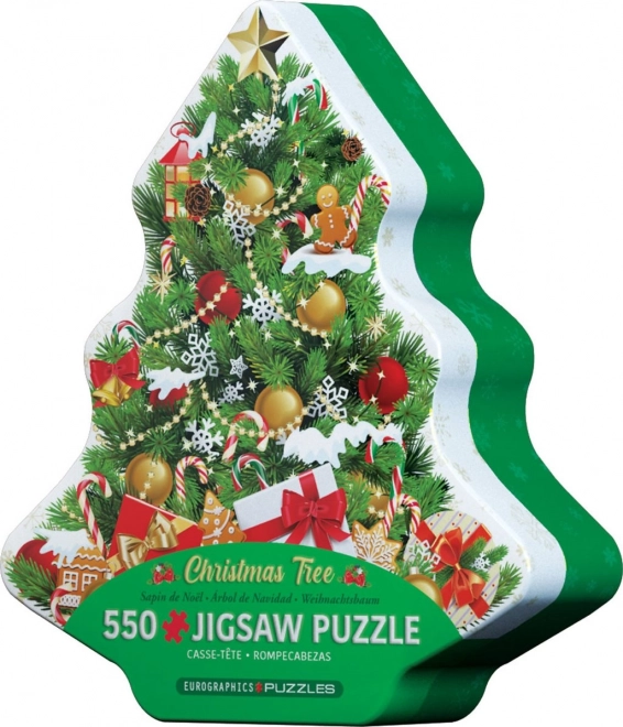 EUROGRAPHICS Puzzle Božićno Drvce u Metalnoj Kutiji 550 Dijelova