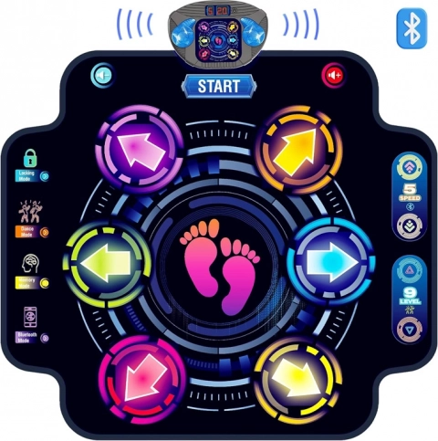 Glazbena plesna podloga za djecu s Bluetoothom