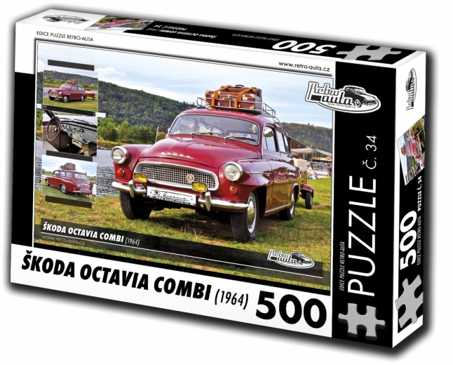 Puzzle retro-automobili Škoda Octavia Combi 1964 – 500 dijelova