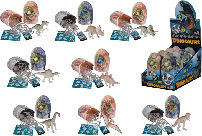 Figurica dinosaura u jajetu – svijetli u mraku, 8 vrsta