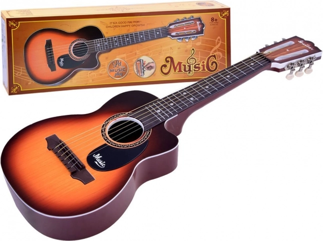 Dječja gitara sa 6 metalnih žica – žuta