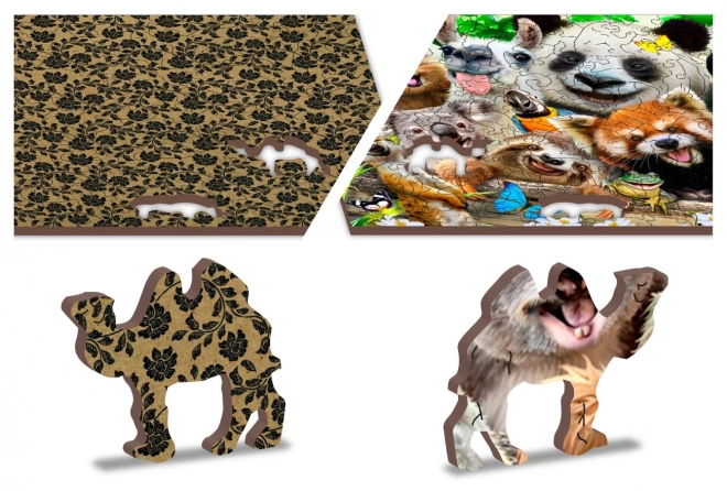 Drvene puzzle medvjeđi raj