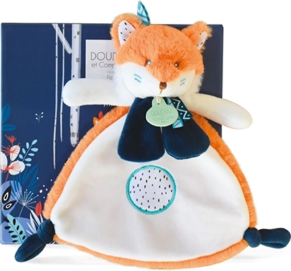 Poklon set Doudou Tiwipi - plišana lisica mekana 23 cm