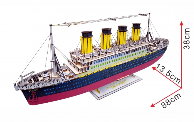 Woodcraft Drvene 3D puzzle Titanic