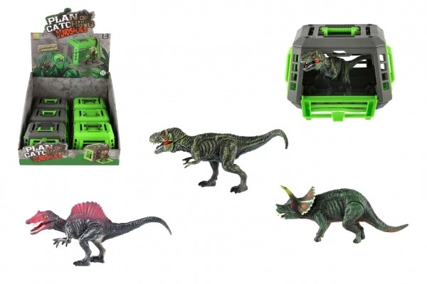 Dinosaurus u kavezu plast 13x9cm mix vrsta