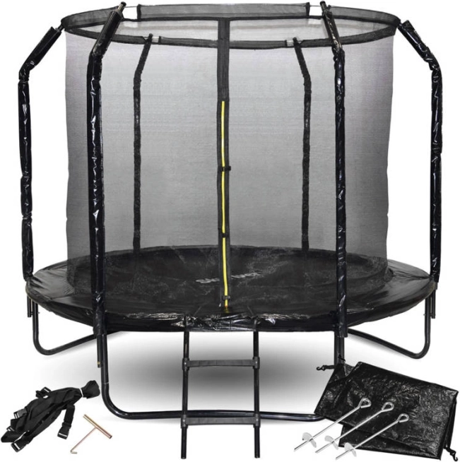 Vrtni trampolin SKYFLYER 244 cm s zaštitnom mrežom i ljestvama