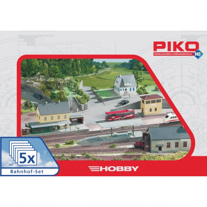 Piko Hobby set građevina Željeznički kolodvor Neustadt 5 dijelova - 61923