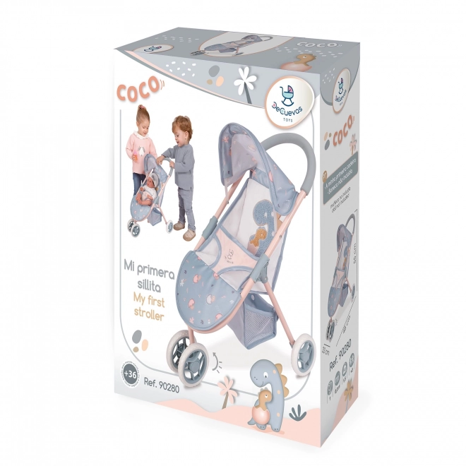 DeCuevas 90280 sportska kolica za lutke na tri kotača COCO 2024 - 55 cm