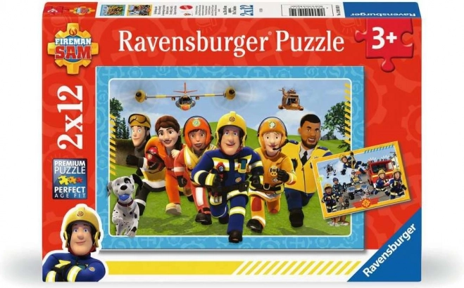 Puzzle Vatrogasac Sam u akciji 2x12 dijelova