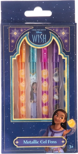 Gel olovke s metalik efektom Disney Wish, 6 kom