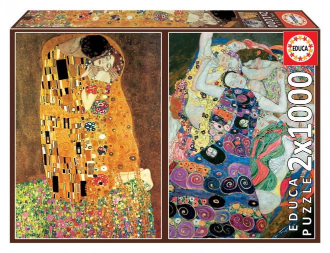 EDUCA Puzzle Poljubac i Djevojke 2x1000 dijelova