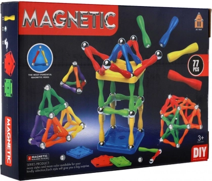 magnetička građevna set 77 dijelova plastika/metal