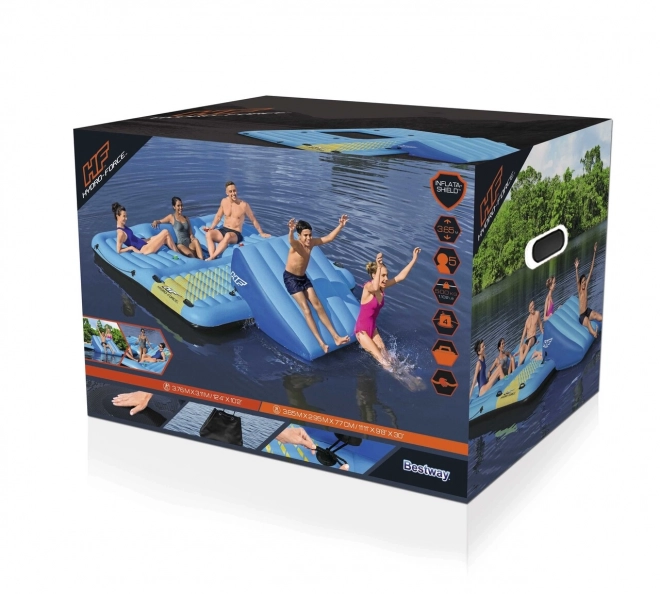 HYDRO-Force Otok + tobogan 376x311cm BESTWAY