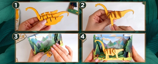 EscapeWelt 3D drvene puzzle Brontosaurus