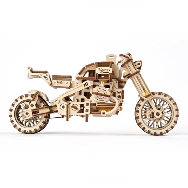Ugears 3D slagalica Motocikl s prikolicom 380 dijelova