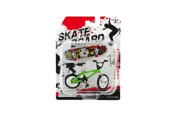 Kolo + skateboard prstni na zavrtanje plast 10cm na kartici