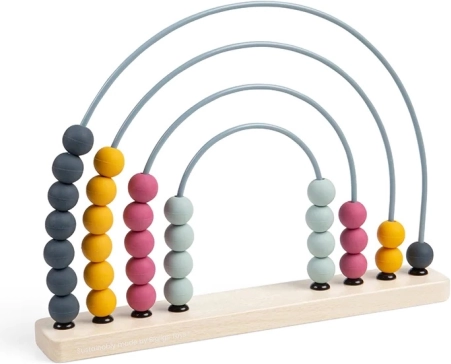 Drveno dugino brojalo BIGJIGS TOYS