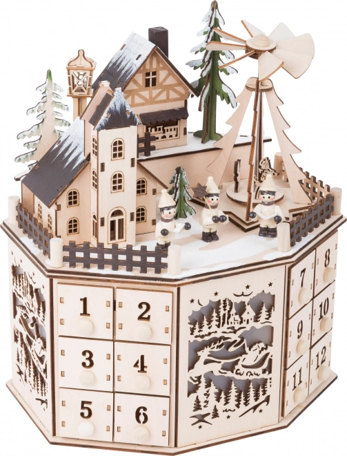 Adventski kalendar s božićnom piramidom Small Foot